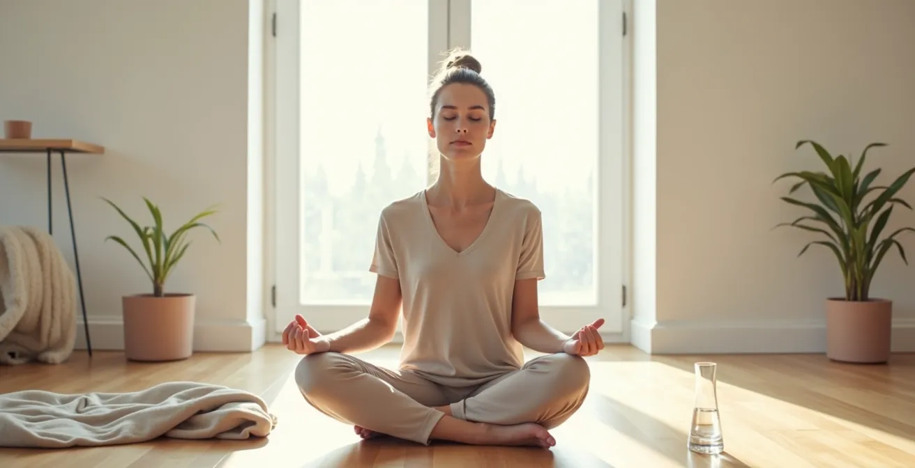 Représentation visuelle de la technique d'ancrage sensoriel avec les cinq sens